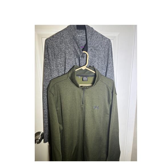 2 UNDER ARMOUR Men's Size XXL Pullovers Fleece Sweatshirt Collared 1/4 Zip - Picture 2 of 8